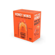 Nate's Honey Minis - Single-Serve 100% Pure, Raw & Unfiltered Honey – 0.49oz Packets, 20ct box