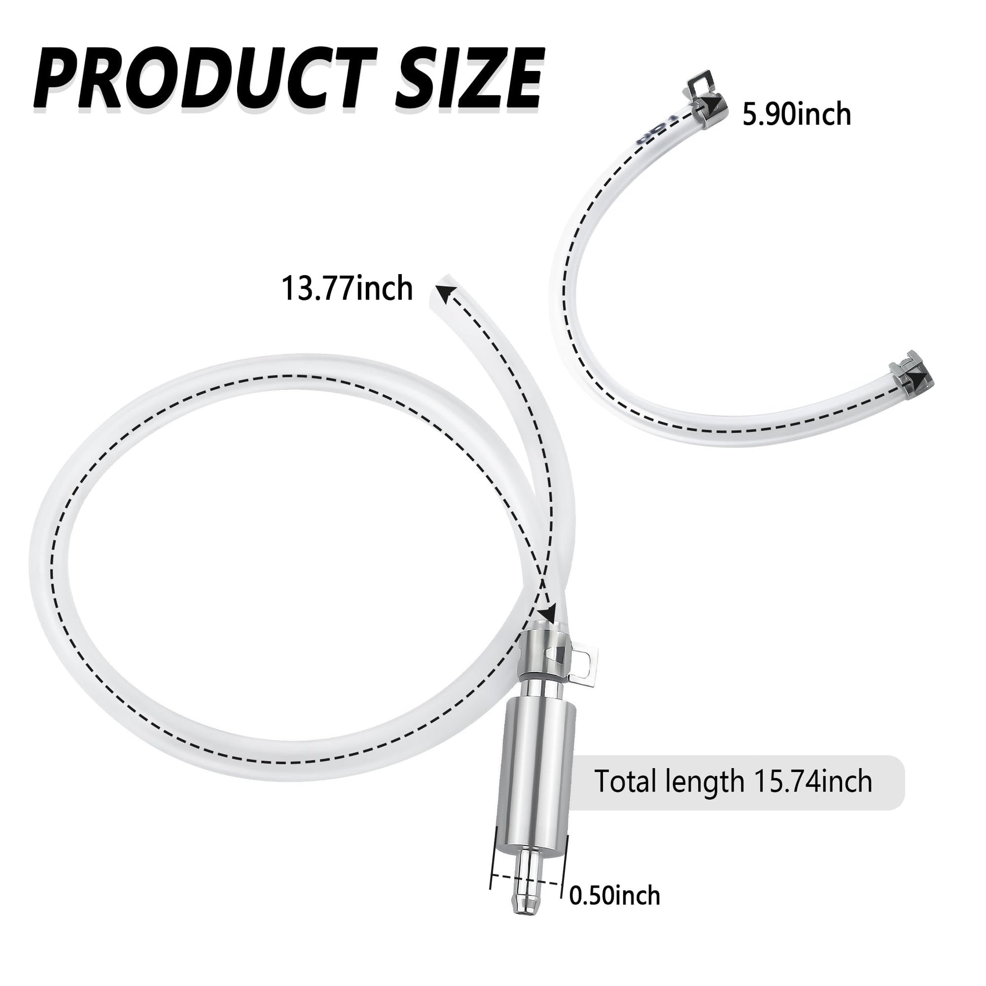 IHOTDER Car Brake Bleeder Hose with One Way Check Valve,Durable Brake Fluid Bleeder Hoses Replacement,Universal Brake Bleeder Tool Car Accessories for Car Motorbike Bike (1 Set)