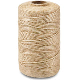 SMART&CASUAL 800 Ft Natural Jute Twine String Thin Ribbon Hemp Twine for Craft Plant Gift Wrapping Christmas Handmade Arts Decoration Packing String Home Decor (800 Ft (244M))