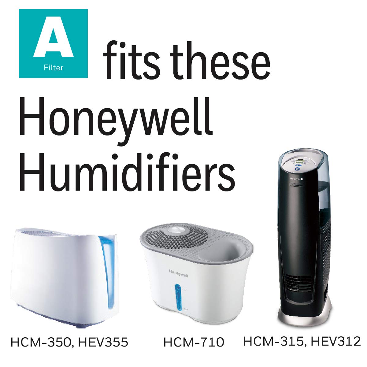Honeywell Replacement Wicking Filter A, 3 pack, White, 3 Count