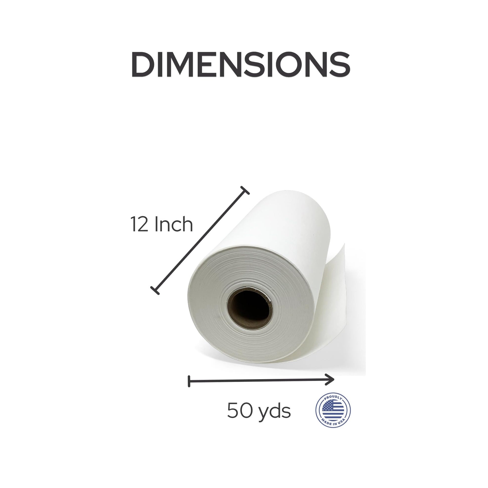 Cut Away Embroidery Stabilizer Roll 12" x 50 Yd – 2.5 oz Cutaway by H.B.I. Products
