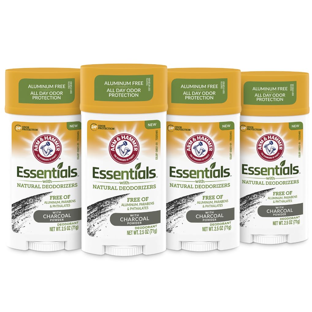 Arm & Hammer Essentials Charcoal Deodorant 4-Pack