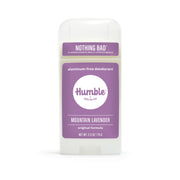 HUMBLE BRANDS Original Formula Aluminum-free Deodorant. Long Lasting Odor Control with Baking Soda and Essential Oils, Mountain Lavender, Pack of 1