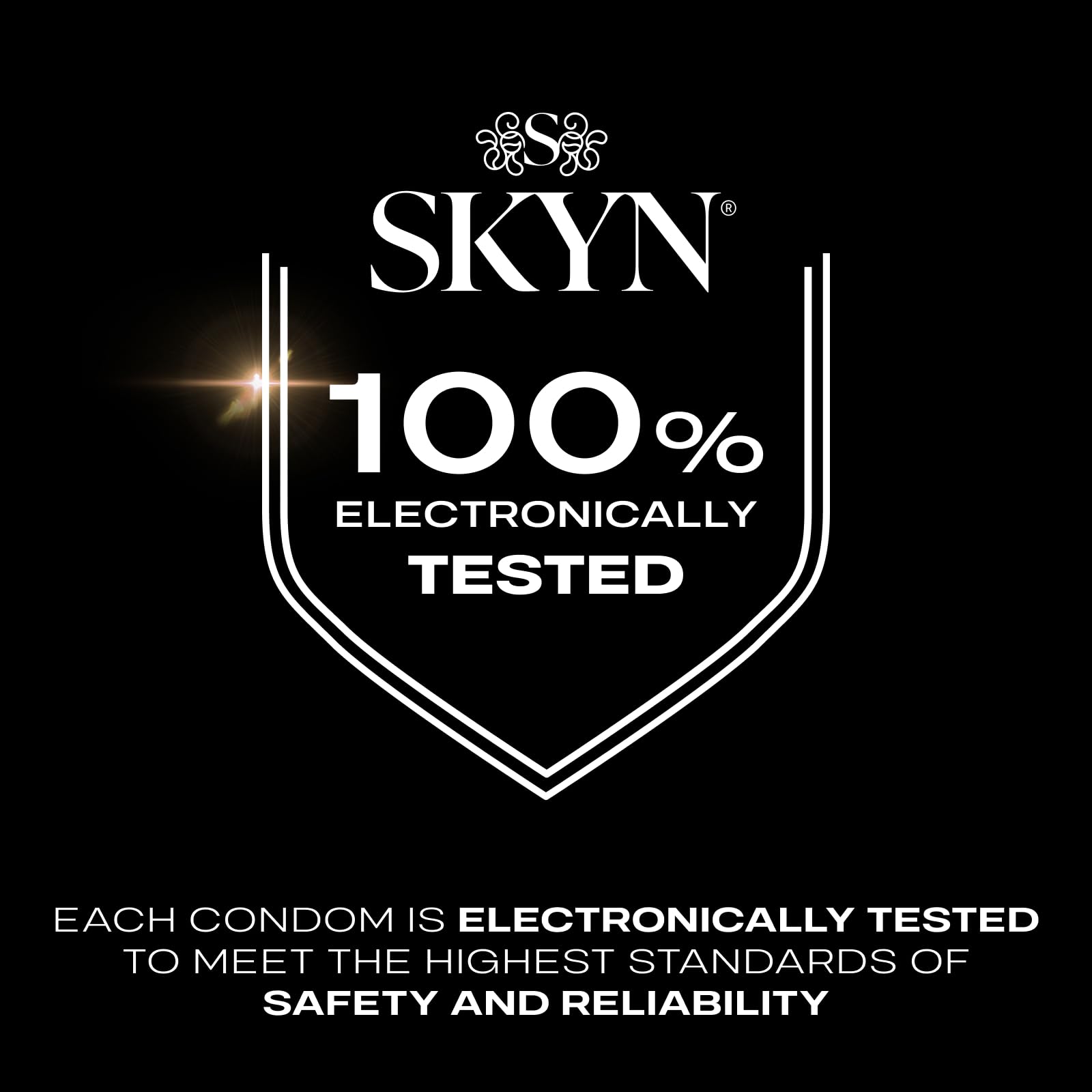 SKYN Elite Large Non-Latex Lubricated Condoms, 36 Count, Comfortable and Smooth Lubricated Condoms, Triple Tested (Pack of 1)