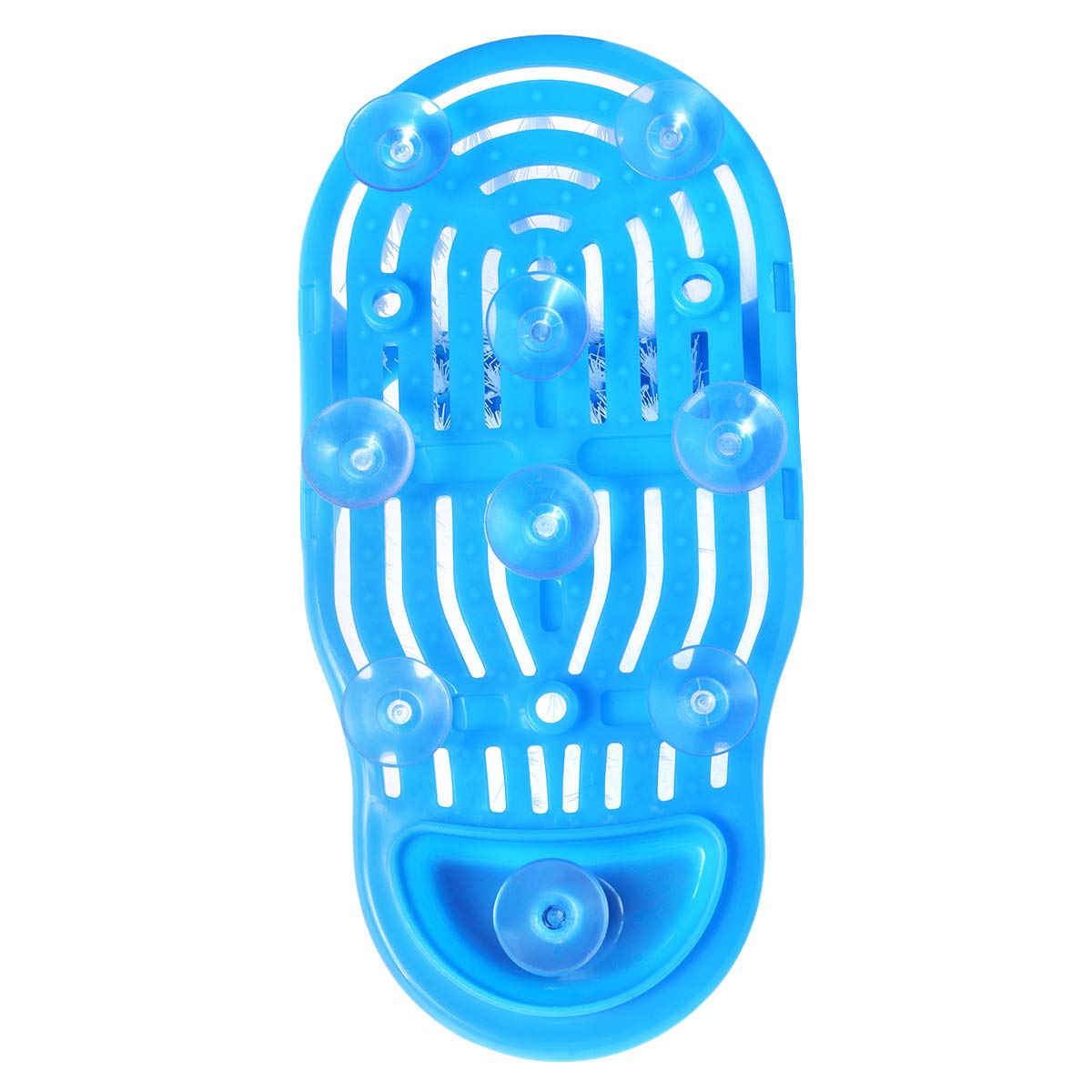 Evermarket Magic Feet Cleaner Simple Foot Scrubber Feet Shower Spa Easy Feet Cleaning Brush Exfoliating Foot Massager Slipper(Blue)