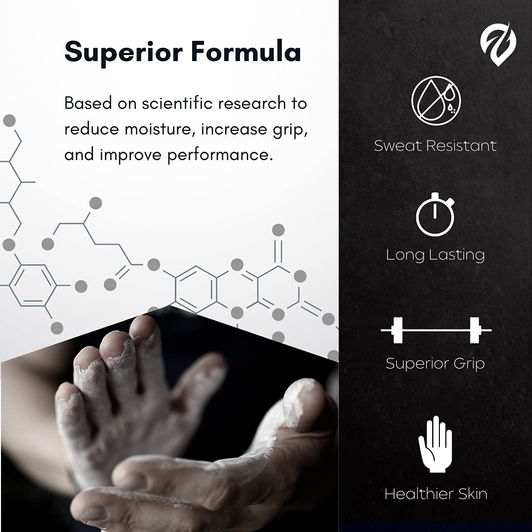 EVMT Brands Liquid Chalk, Mess Free Gym Chalk for Weightlifting, Gymnastics, Rock Climbing. Sweat Resistant and Long Lasting for Stronger Grip. Package May Vary.