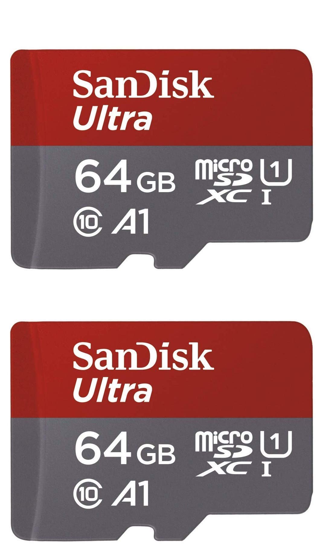 SanDisk 64GB X2 (128GB) MicroSDXC Ultra Uhs-1 Memory Card