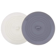 V-TOP Tub Stopper 2 Pack, 6 inches Large Silicone Drain Plug Hair Stopper Flat Suction Cover for Kitchen Gadgets Bathroom Accessories and Laundry