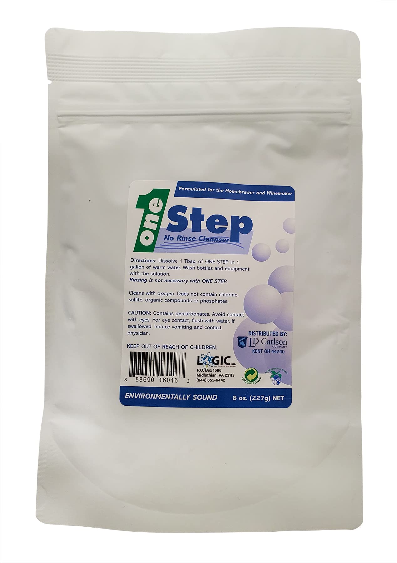 FastRack One Step 8 oz - No Rinse Cleaner For Homebrewing Beer and Wine Making