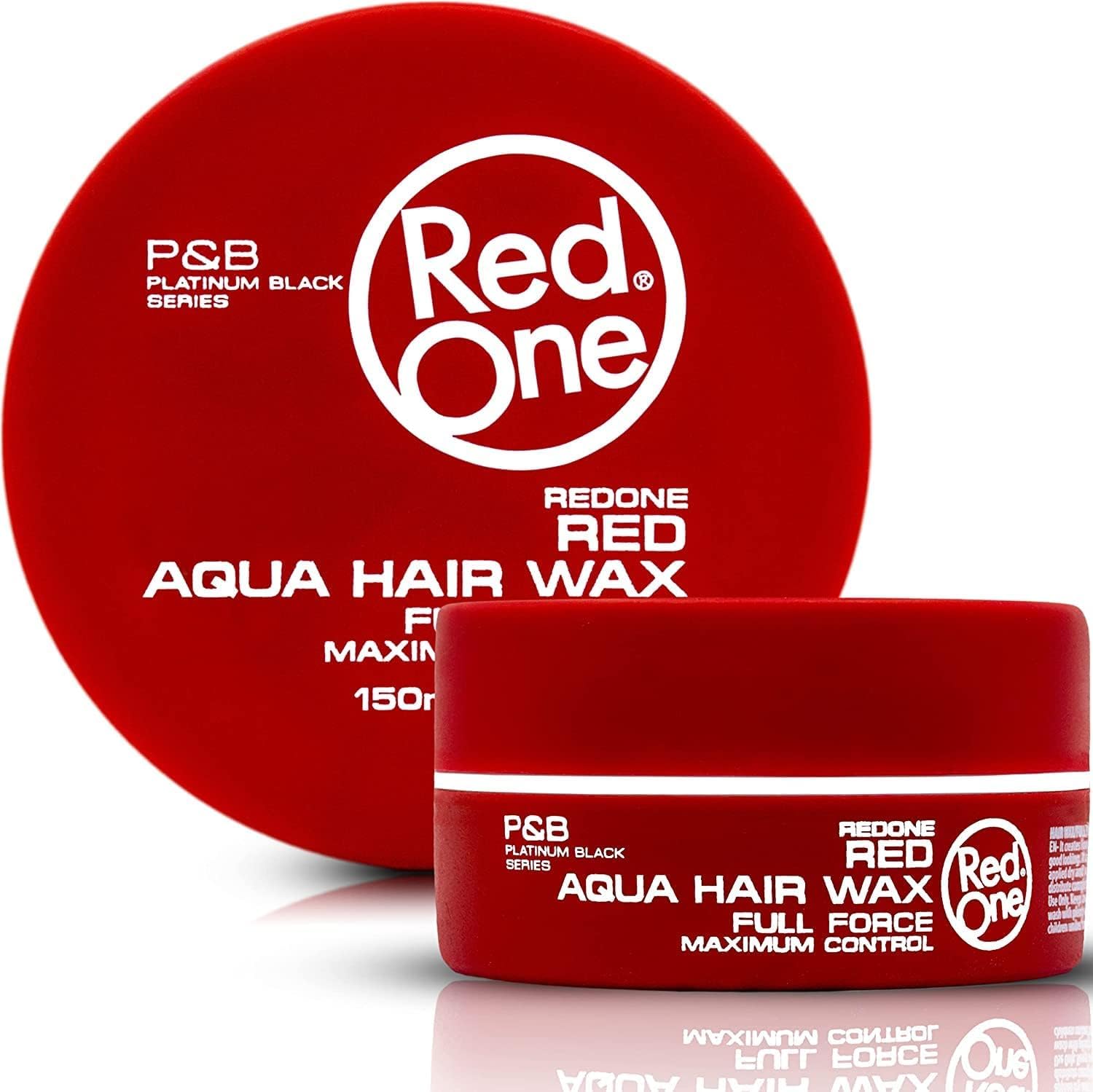 Redone Haarwachs Rot 150 ml | Edge Control | Ultra starker Halt | Haarwachs für Männer und Frauen | Erdbeerduft | Maximaler Halt