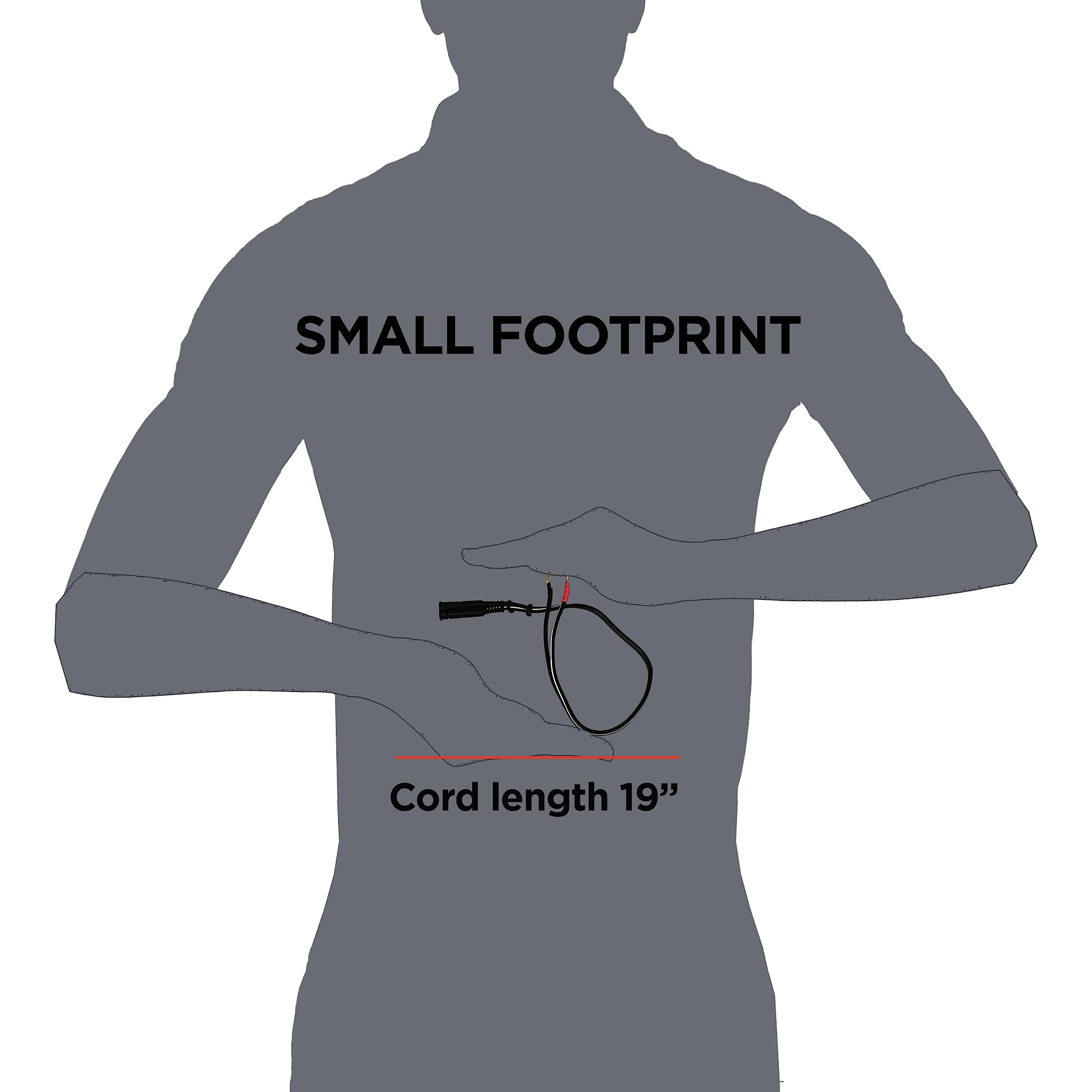 Schumacher Electric Ring Connection Cable for Battery Chargers and Maintainers, WM-12, 18 Inches, Quick Connect, for Motorcycle, Power Sport,and Lawn Tractor Batteries