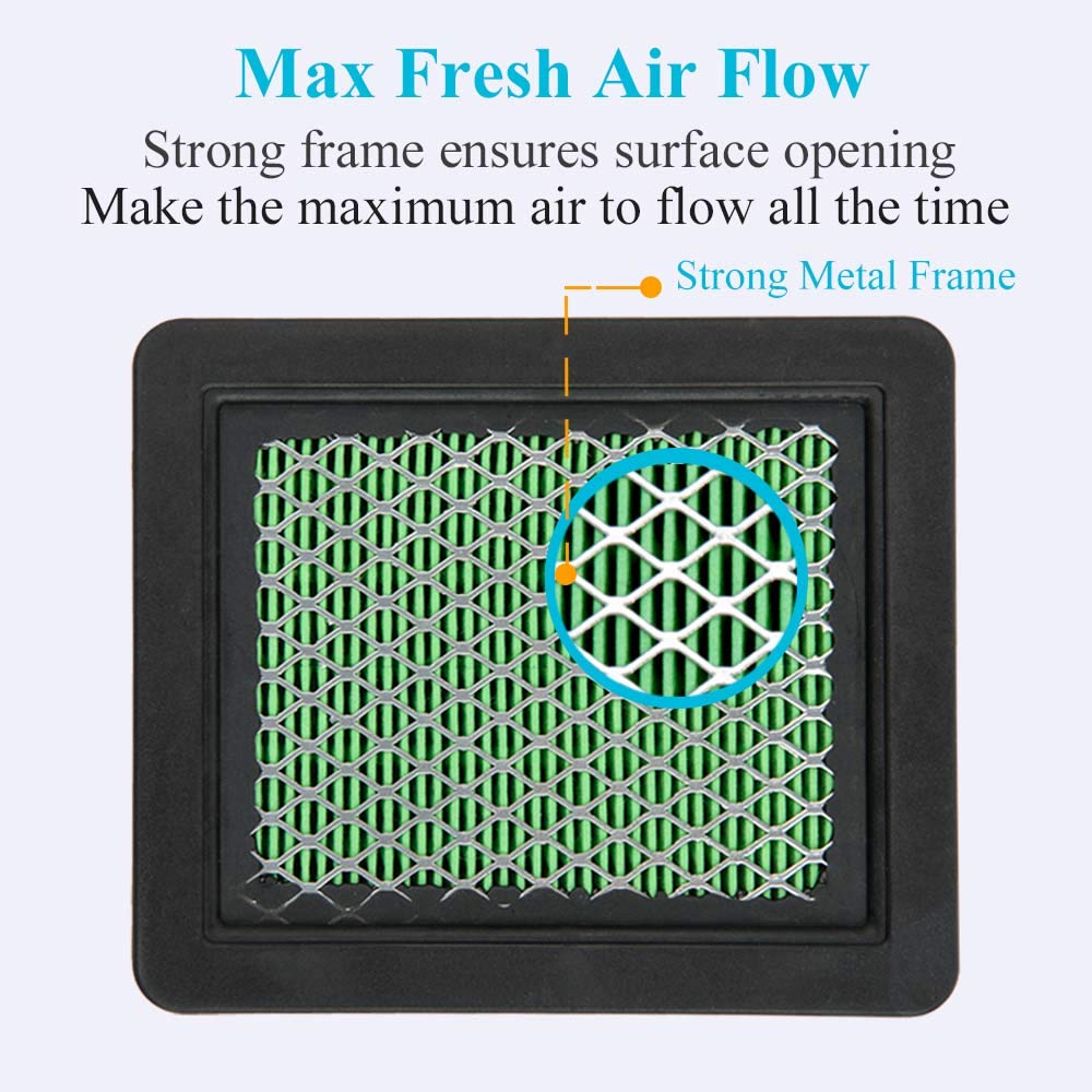 HOODELL 2 Pack 17211-zl8-023 Air Filter, Compatible for Honda gcv160 gcv190, Husqvarna 7021p, Premium Lawn Mower Air Cleaner Element