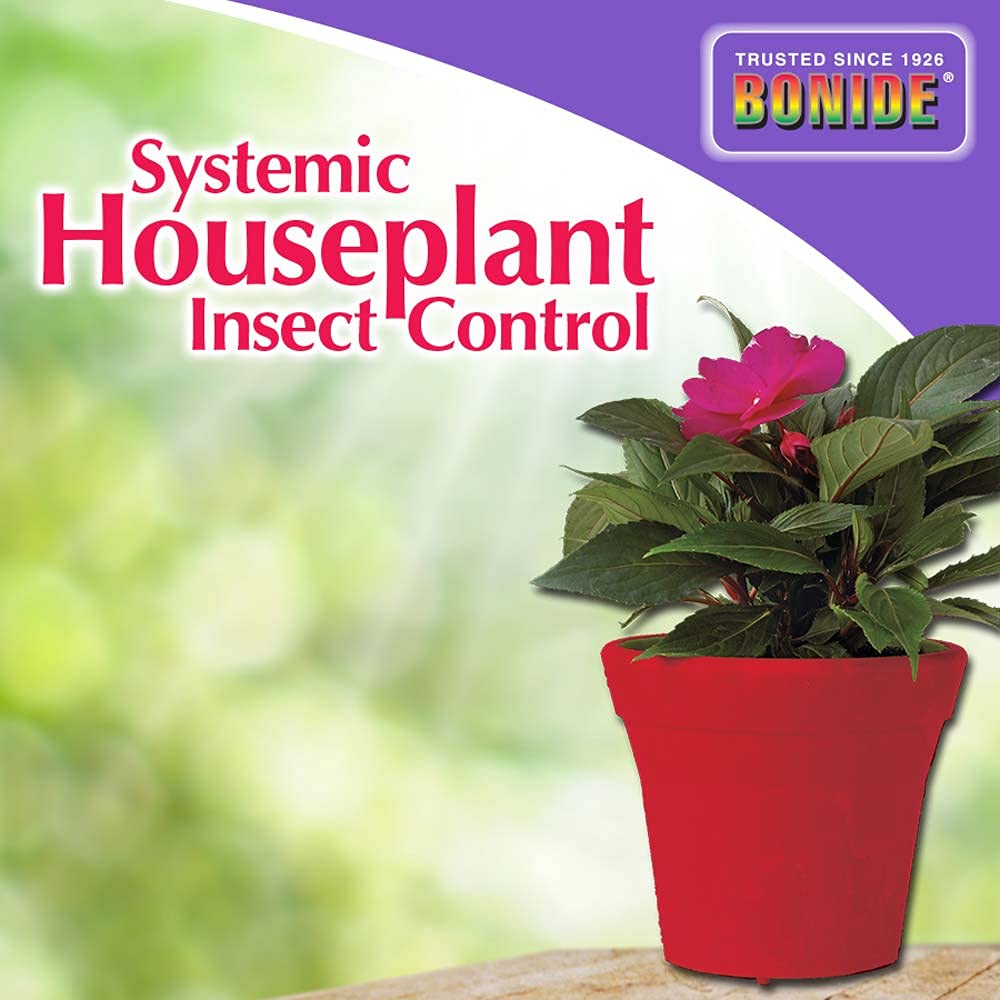 Bonide Systemic Houseplant Insect Control, 8 oz Ready-to-Use Granules for Indoors and Outdoors, Protects Plants from Insects