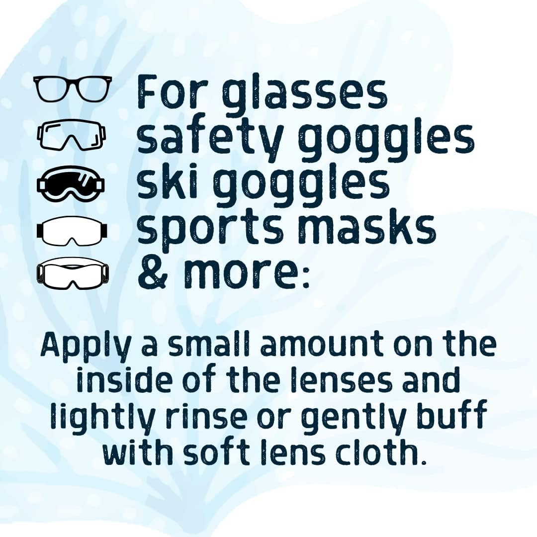 Reef Safe Anti-Fog Spray for Snorkel Masks & Swim Goggles - Defogs Glasses & Masks