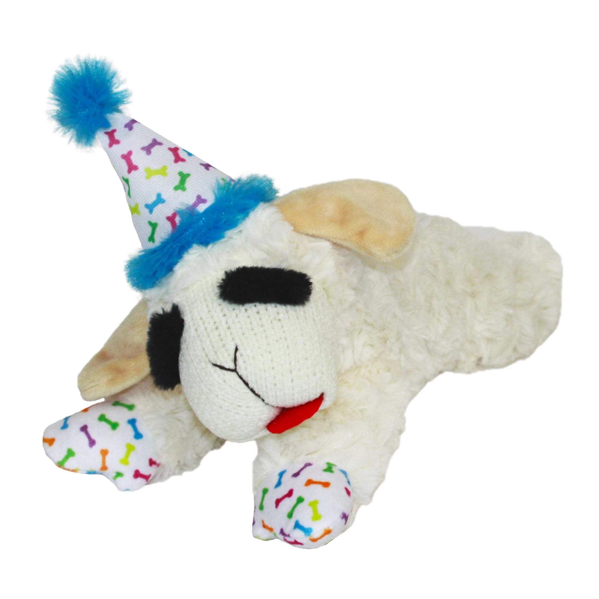 Multipet Holiday Lambchop Dog Toy 6", for small breeds