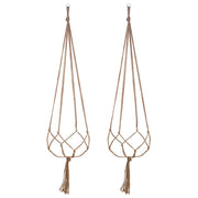 EBOOT 2 Pack 48 Inches Large Macrame Plant Hanger Rope to Hang Flower Pot Plant Holder for Indoor Outdoor Decorations, 4 Legs
