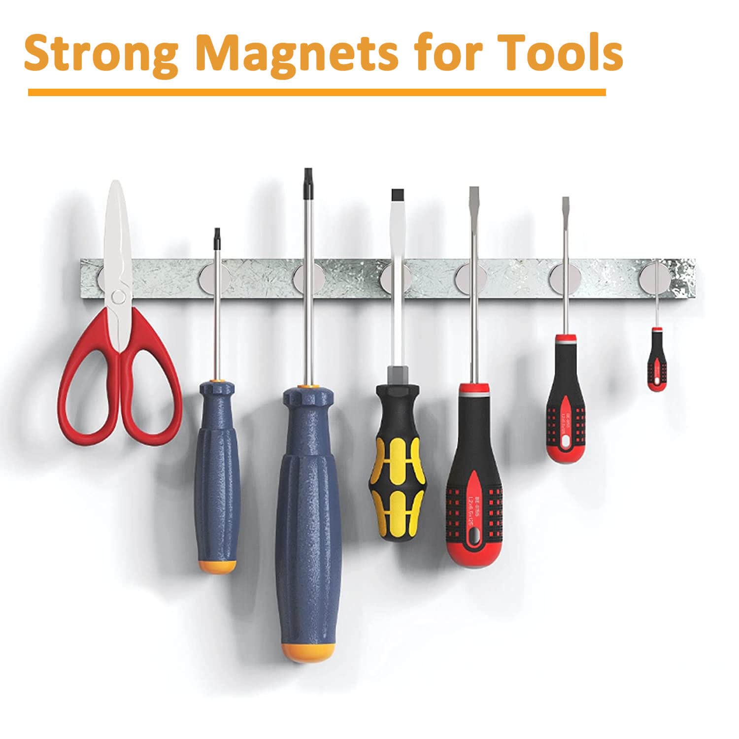 MIN CI 40 Pcs Super Strong Neodymium Disc Magnets, 18 mm x 3 mm Small Magnets for Dry Erase Board Whiteboard Office Fridge Crafts, Mini Round Rare Earth Magnet s for Building Scientific Models