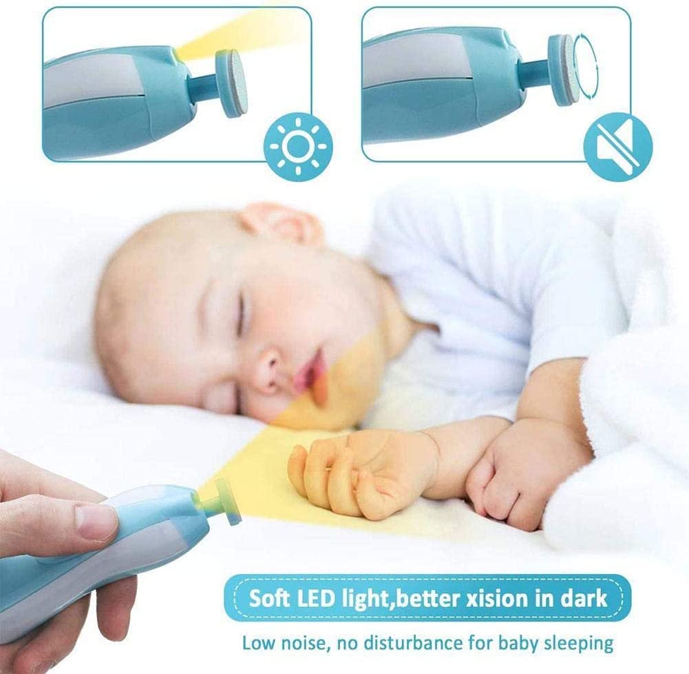Baby Nail Trimmer Electric,Baby Nail Clippers, 6 in 1 Baby Nail File,Nail File Baby Grooming Kit Manicure Set for Toddler or Adults
