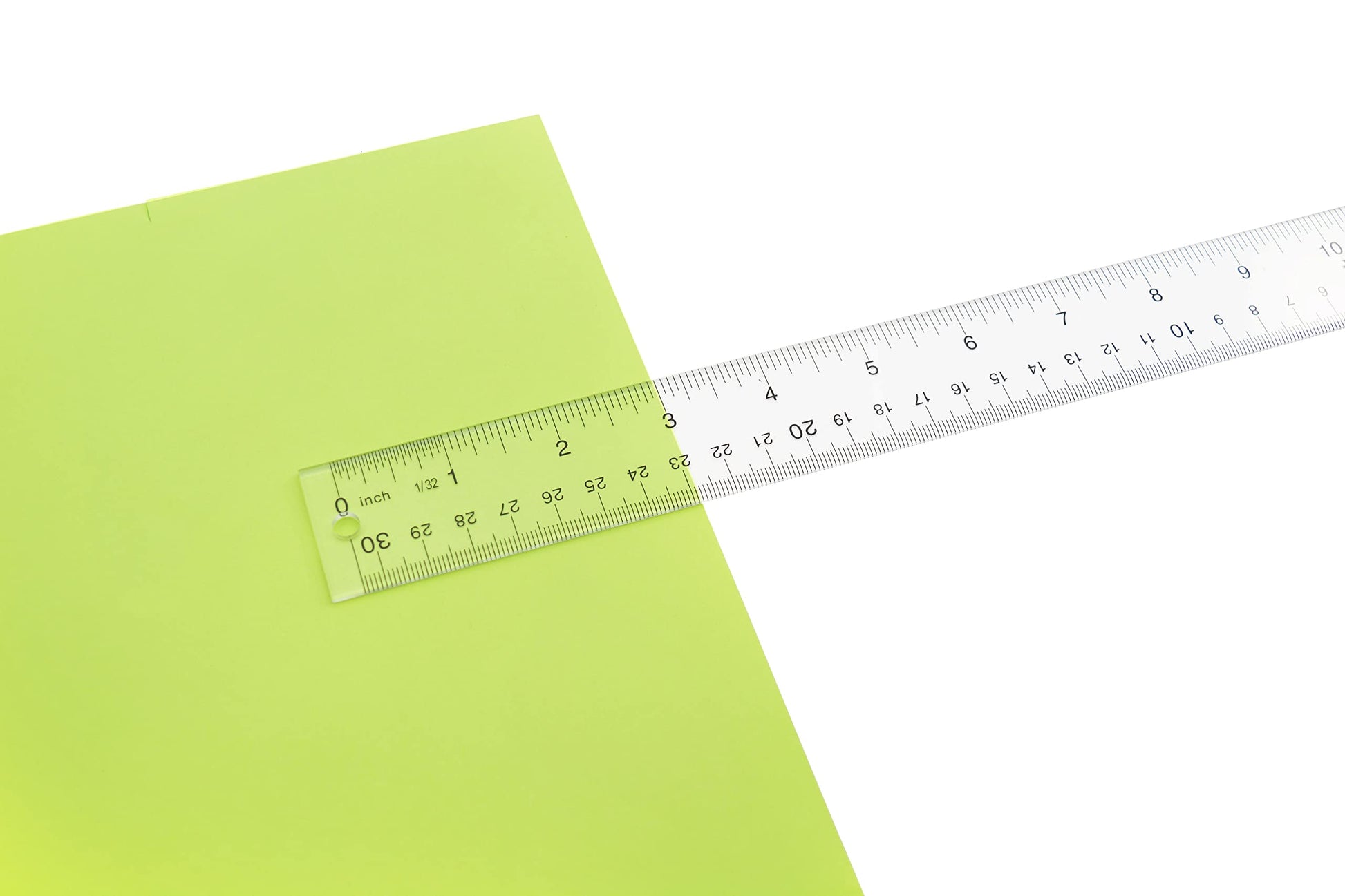 Westcott Acrylic Clear Ruler, Easy-to-Read Markings, Scratch-Resistant Design, Raised Beveled Edges, for Crafting, Office, Classroom, Back to School, School Supplies, 12-Inch