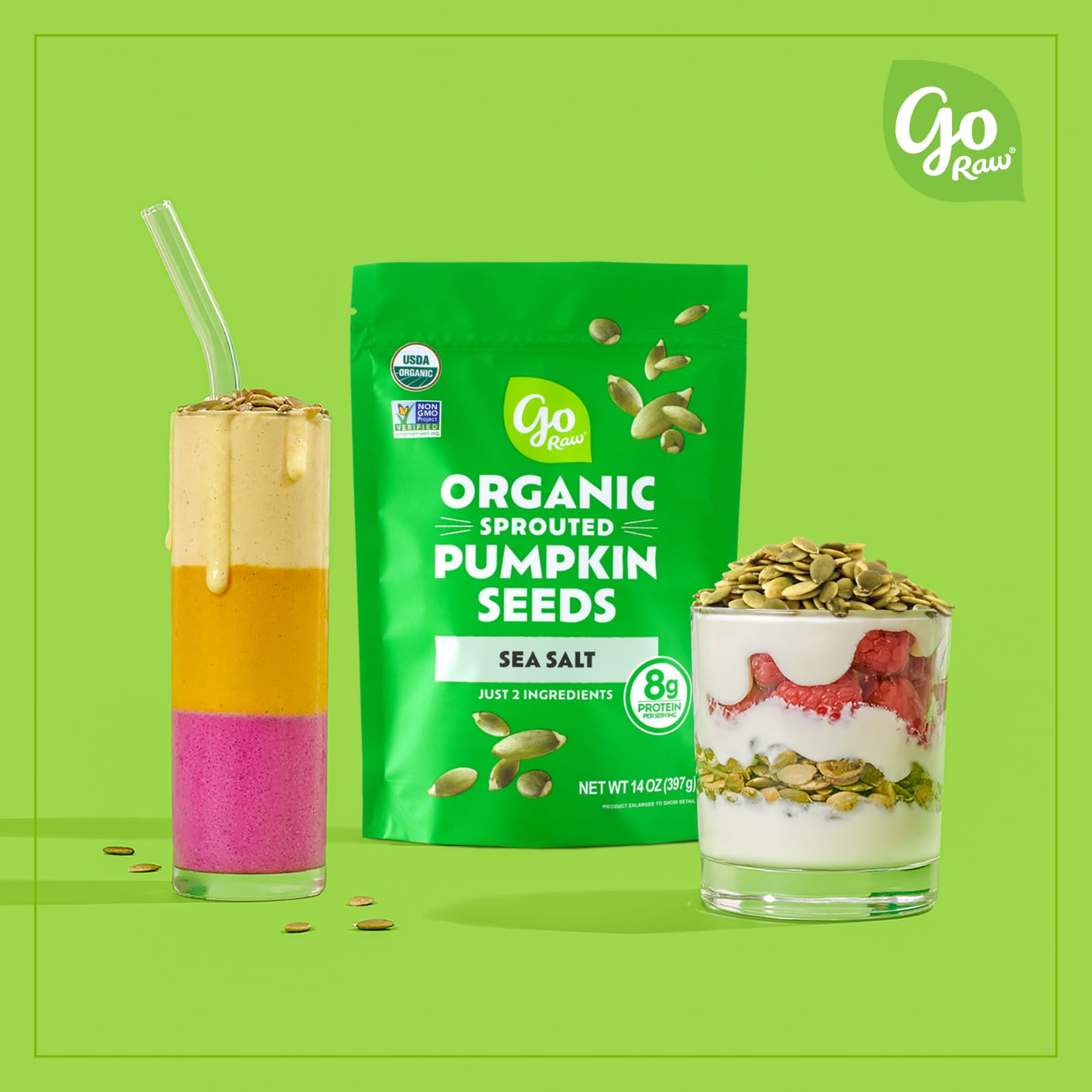 Go Raw Organic Sprouted Pumpkin Seeds, 14 Oz