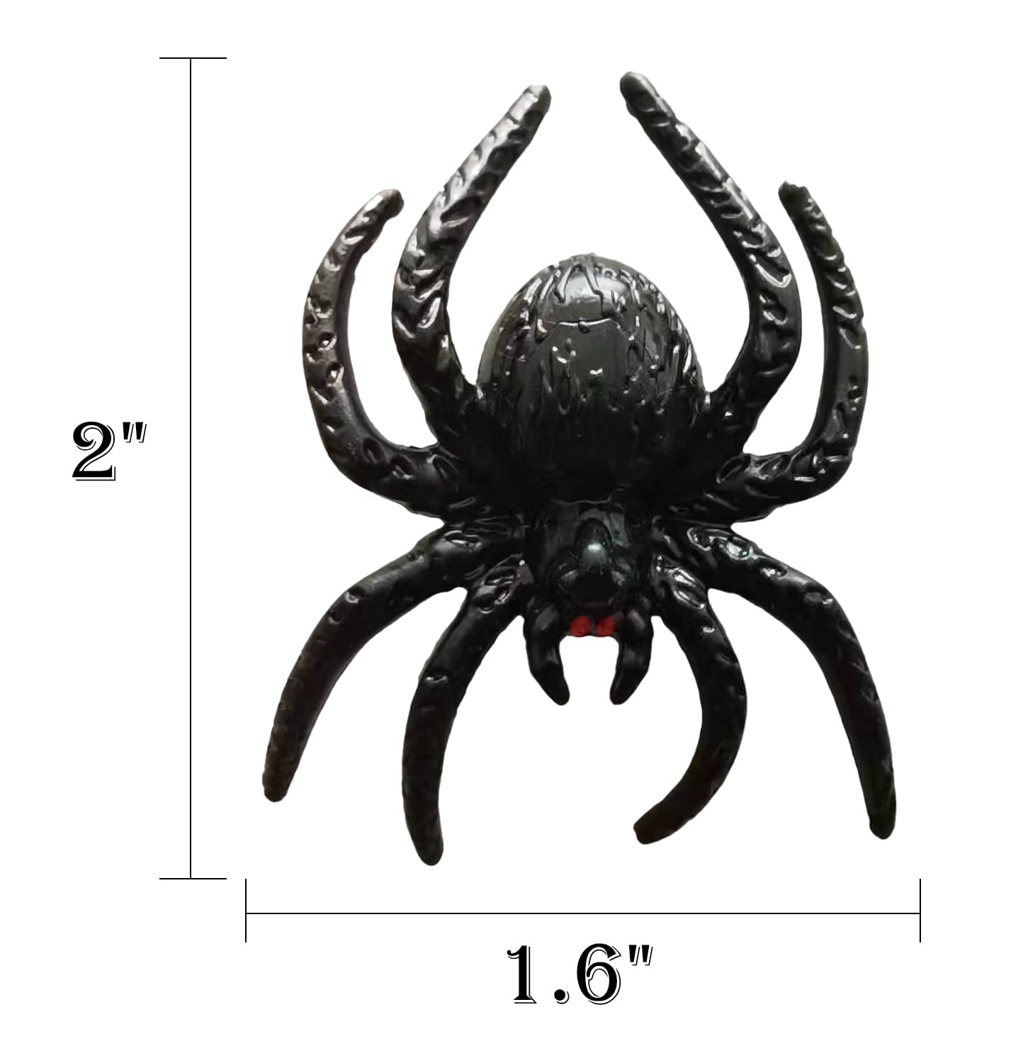 Muzboo Realistic Plastic Spider Toys Halloween Prank Props Small Size Funny Halloween Decorations 30pcs