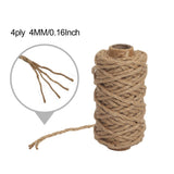 Tenn Well Strong Natural Jute Twine, 4mm Thick 66 Feet Long Jute String Rope Roll for Garden, Arts & Crafts, Home Decor, Packaging