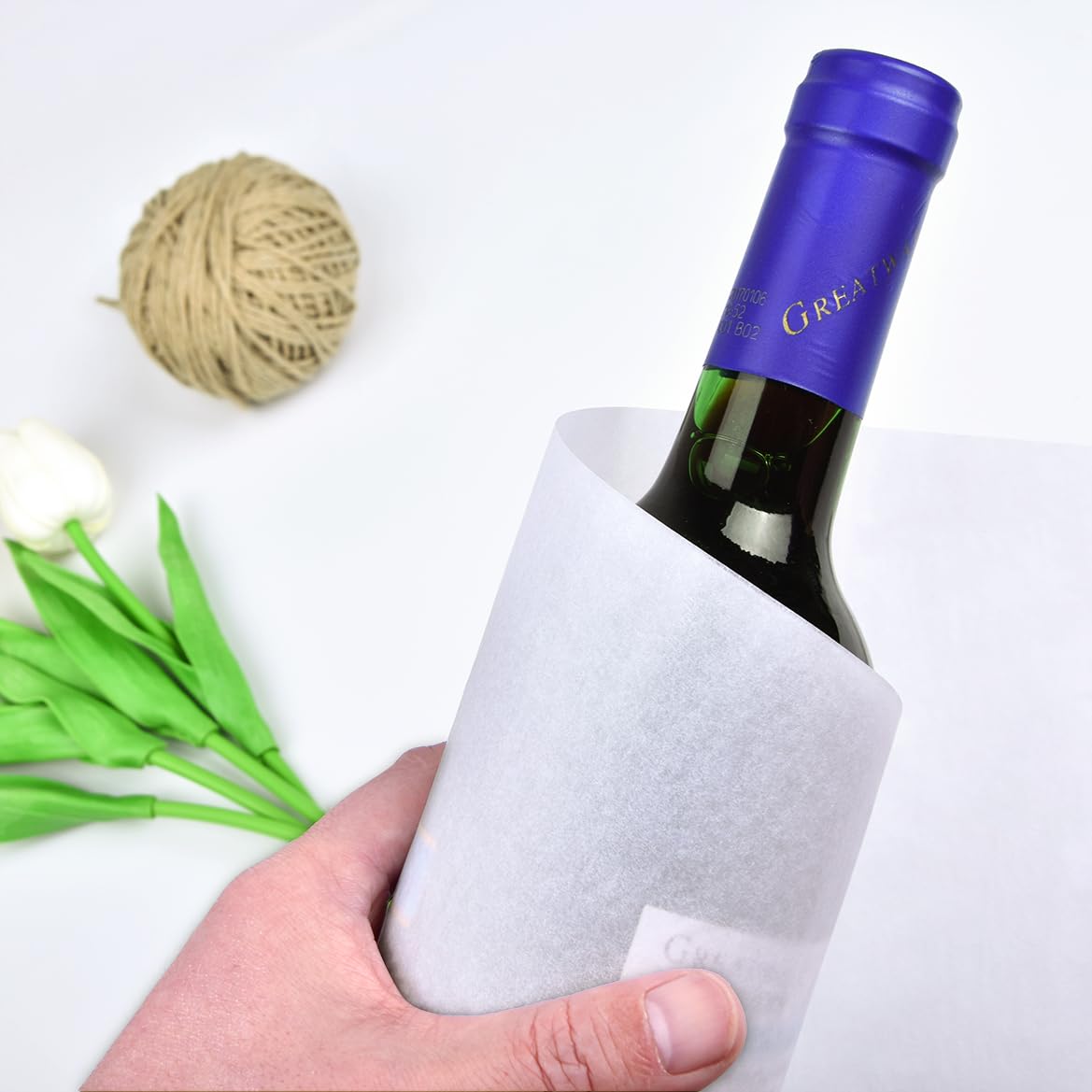 130 Sheets 14"x20" White Tissue Paper for Gift Bags, Gift Wrapping Tissue Paper Bulk for DIY Crafts, Birthday, Christmas, Party Decor