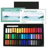 HA SHI Soft Chalk Pastels, 48 colors with additional 2pcs, Non Toxic Art Supplies, Drawing Media for Artist Stick Pastel for Professional, Kids, Beauty Nail Art, Pan Chalk Pastels