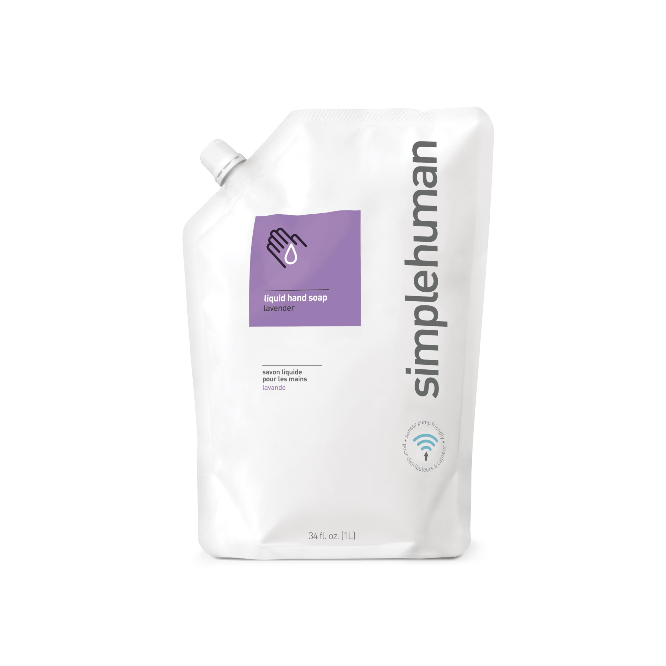 simplehuman Lavender Moisturizing Liquid Hand Soap Refill Pouch, 34 Fl. Oz.