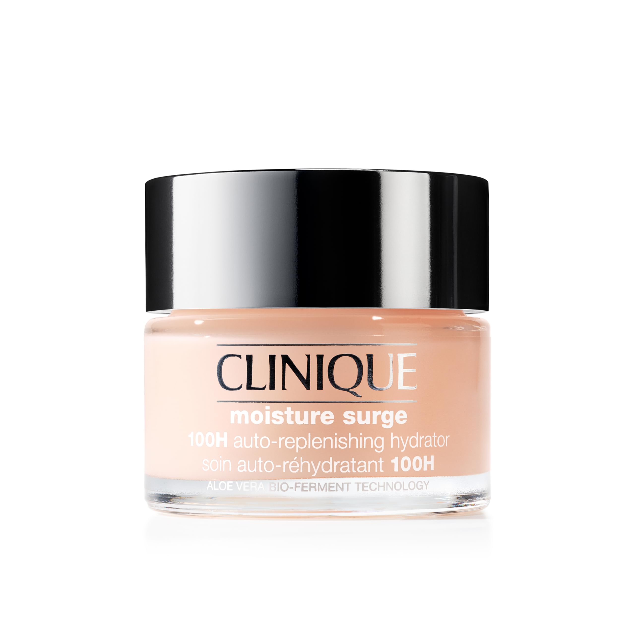Clinique Moisture Surge 100H Auto-Replenishing Hydrator Oil Free Face Moisturizer With Hyaluronic Acid For All Skin Types | Hydrating + Moisturizing, Mini Travel Size, 0.5 fl. oz.
