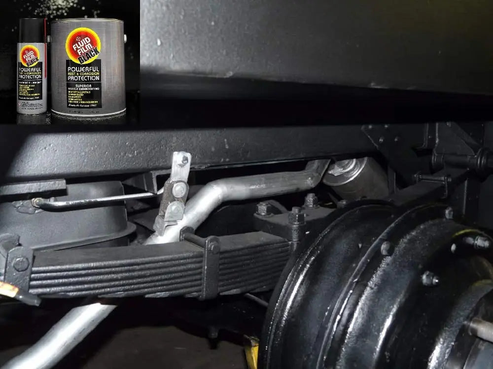 Fluid Film Black Non-Aerosol, Long Lasting Corrosion, Penetrant & Lubricant, Anti-Rust Coating, Protects All Metals in Marine and Undercoating in Automotive & Snow-Handling Vehicles, 1 Gallon