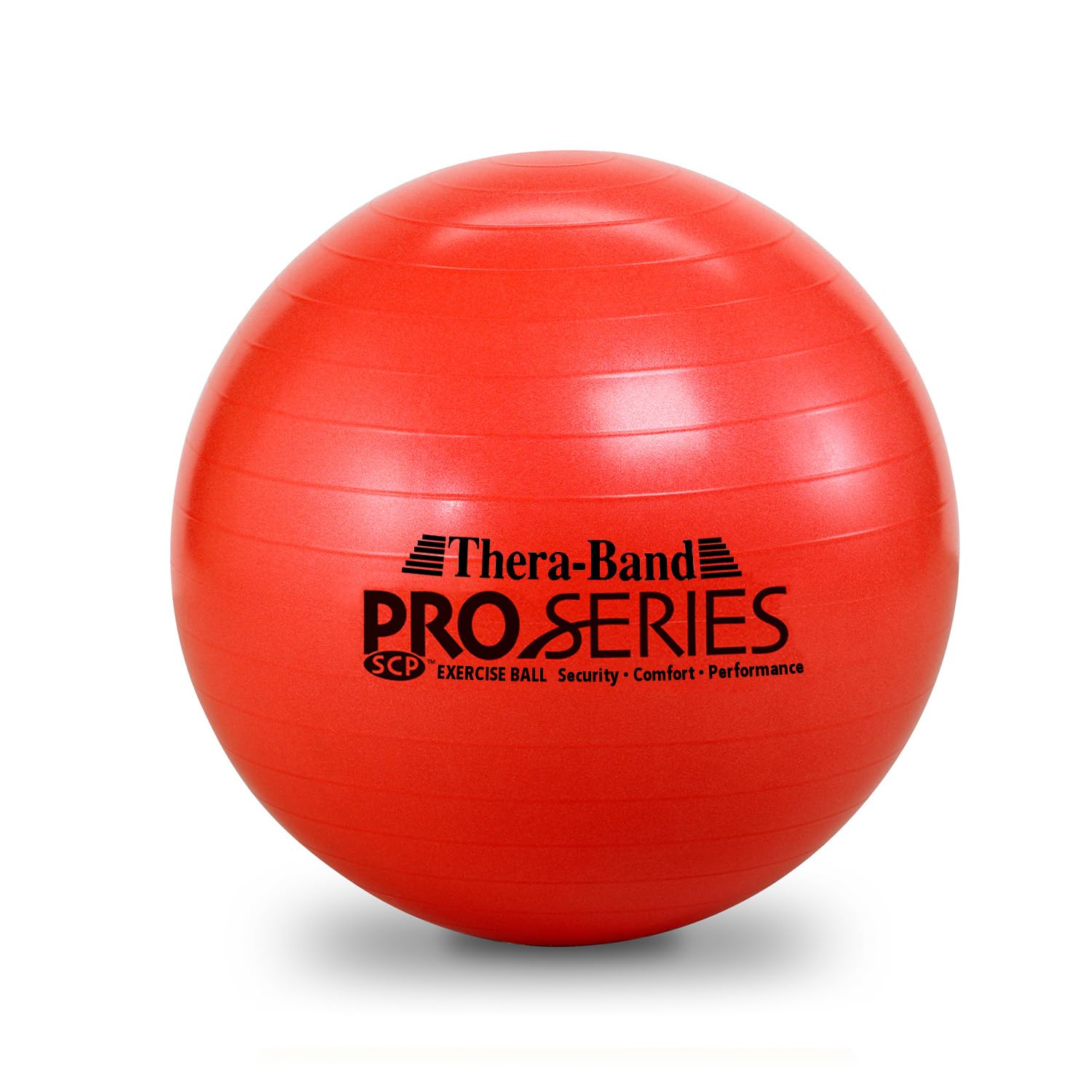 THERABAND Exercise Ball, Professional Series Stability Ball with 65 cm Diameter for Athletes 5'7" to 6'1" Tall, Slow Deflate Fitness Ball for Improved Posture, Balance, Yoga, Pilates, Core, Green