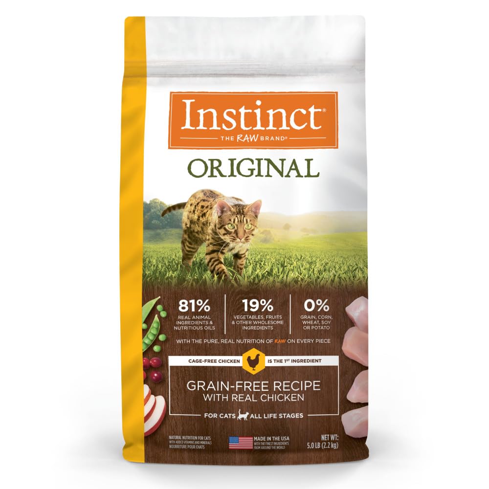 Instinct Original Grain Free Recipe with Real Chicken Natural Dry Cat Food, 11 lb. Bag