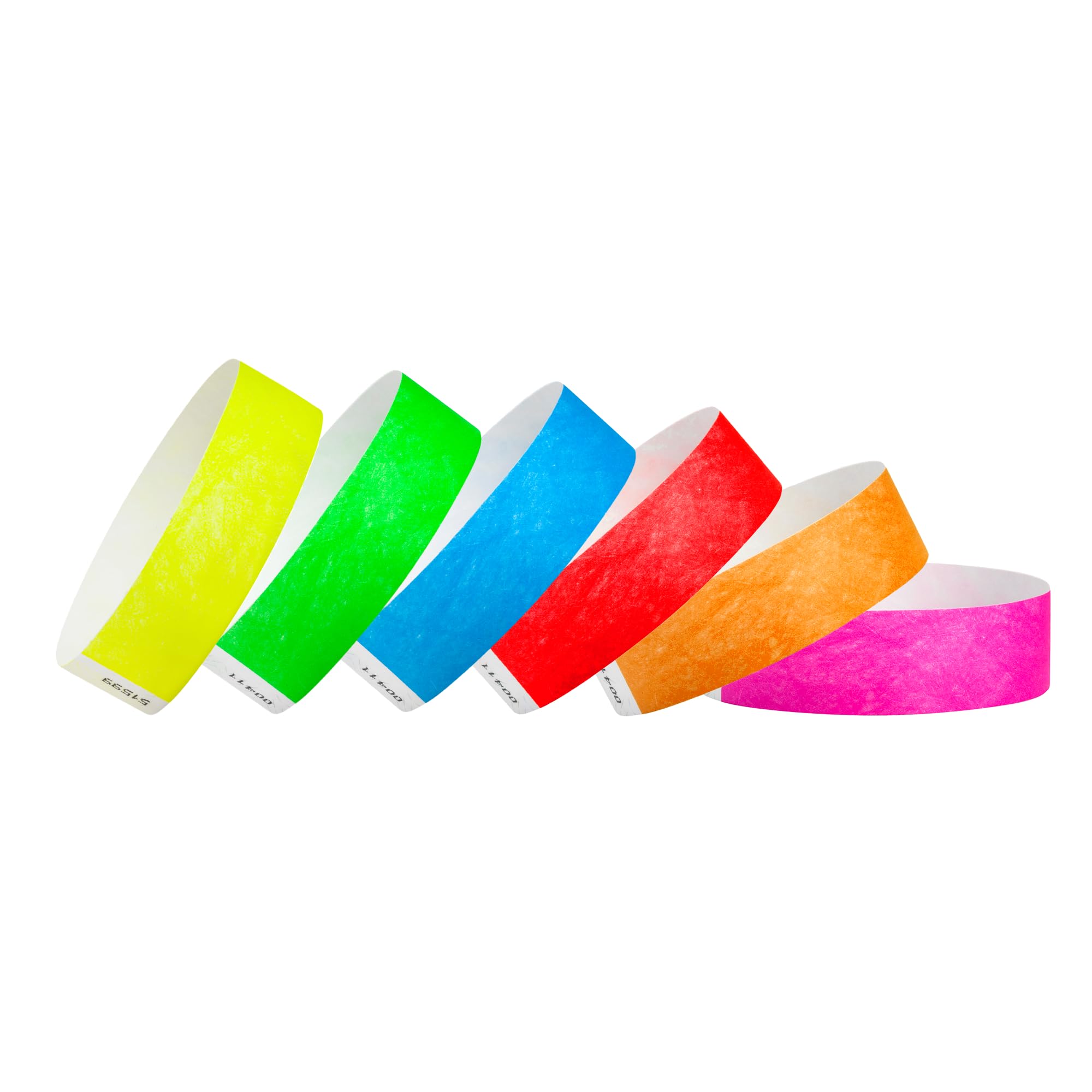 600 WristCo Neon Green Tyvek Wristbands for Events - Tamper-Proof Design & Fluorescent Color Prevent Reuse Premium-Grade Bracelets for Hospital & Medical ID, Party & VIP Identification