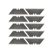 Klein Tools 44124 Utility Knife Blades, Heavy-Duty Steel Replacement Blades with Triple Ground Edges for Long Lasting Sharpness, 10-Pack