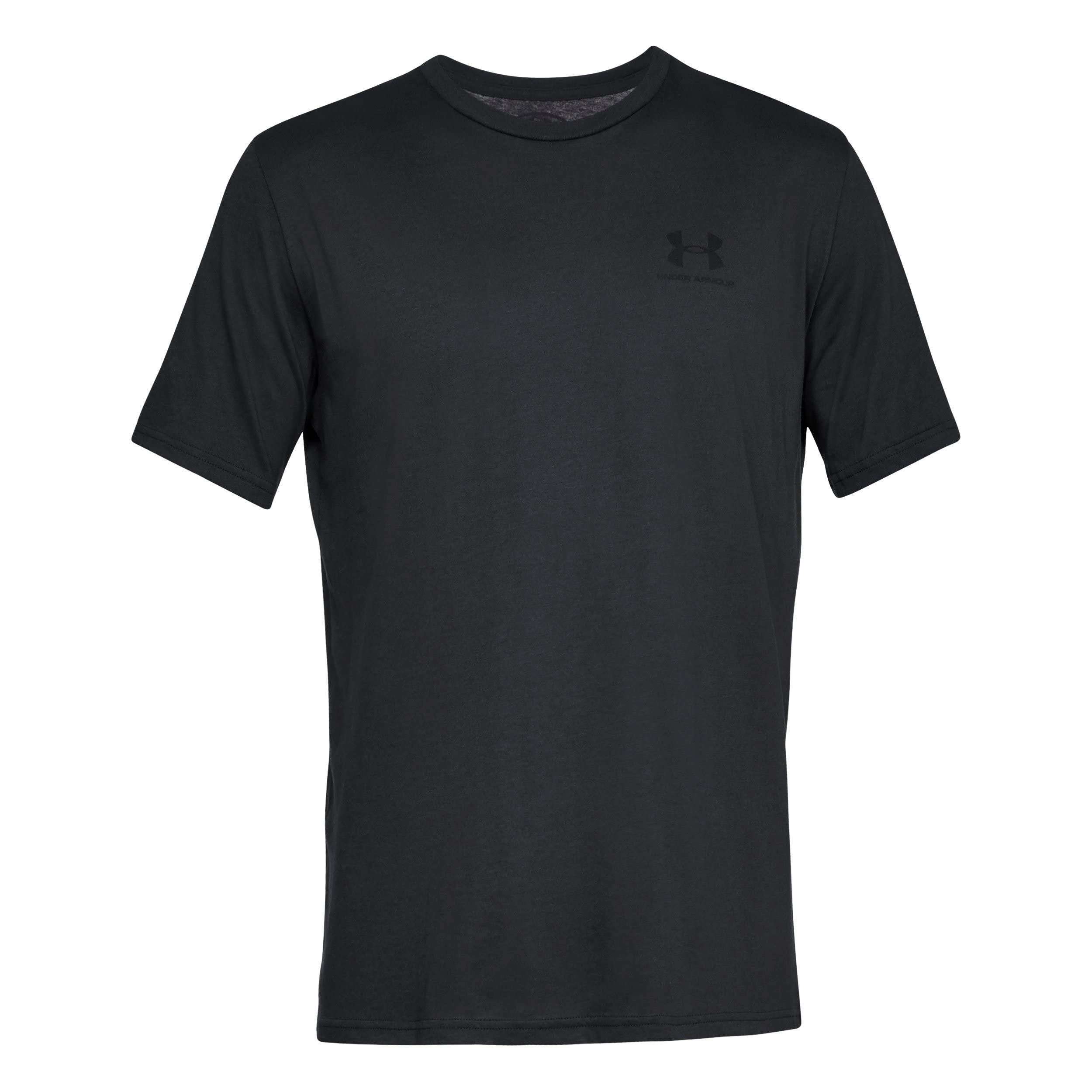 Under Armour Men's UA Sportstyle Left Chest Short Sleeve Shirt LG Black