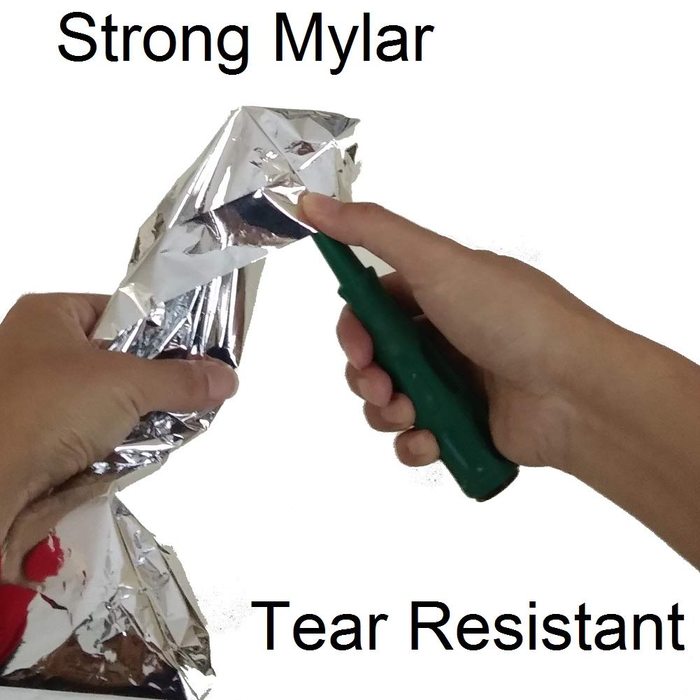 Portable Emergency Blanket & Bivvy Sack Thermal Sleeping Bag - 2 Pack
