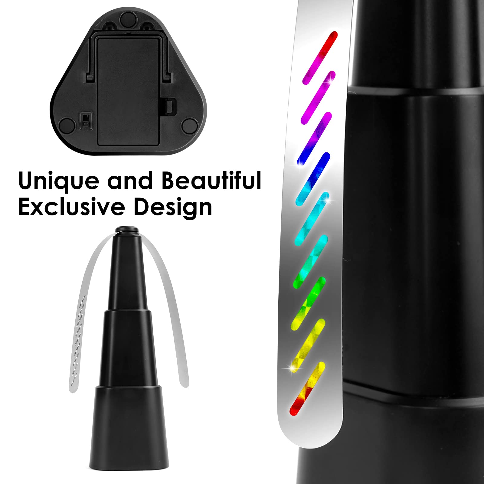 KTDRJN Fly Fans for Tables,Food Indoor Outside,4 Pack Portable Outdoor Picnic Fan,Batteries Powered Table Restaurant, Party, Home,Outdoor Dinner(Black)