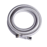 Hydro Master Braided Stainless Steel Dishwasher Connector with Elbow 72 inches 3/8" Comp x 3/8" Comp