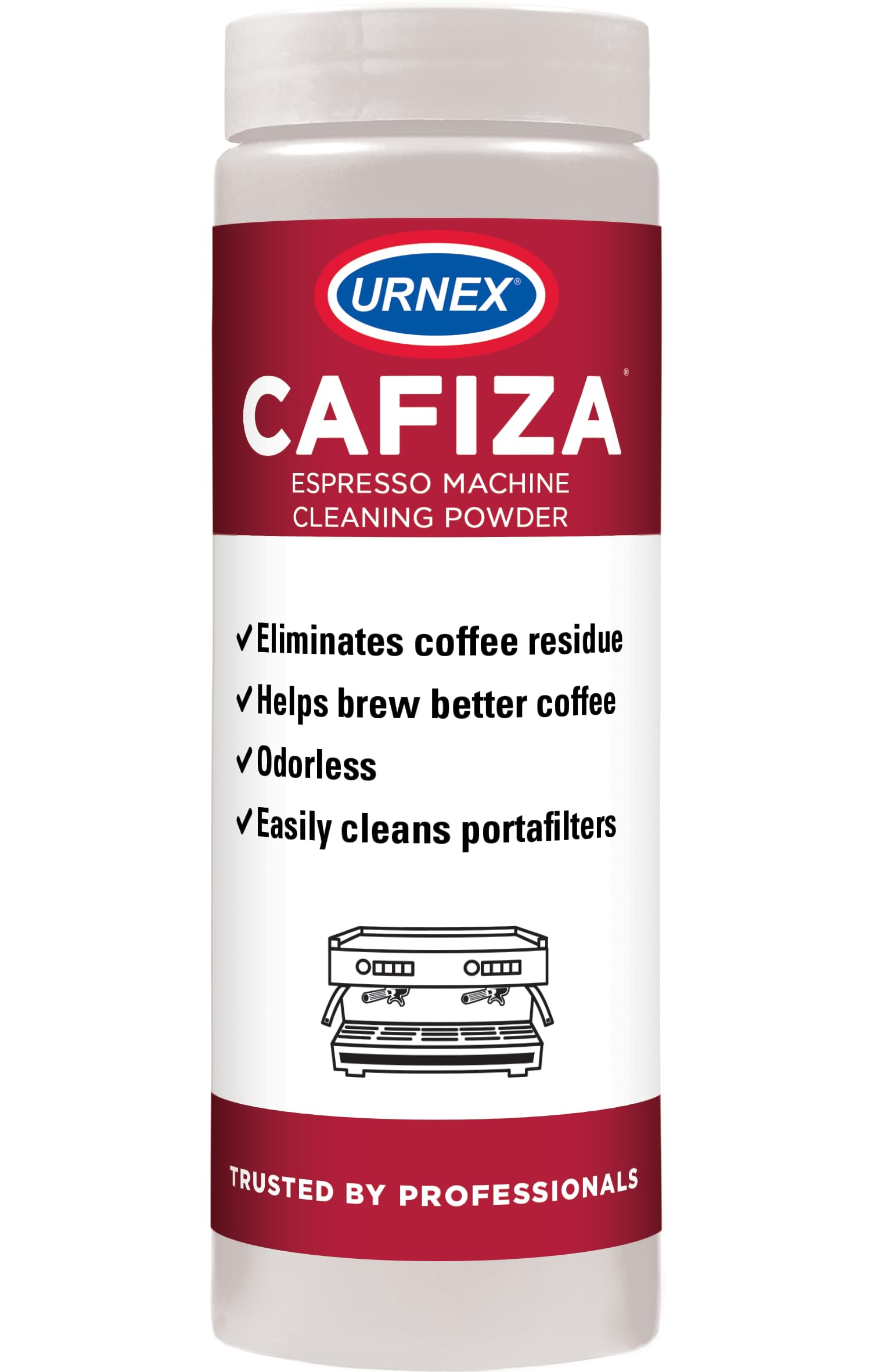 Urnex Espresso Machine Cleaning Powder - 566 grams - Cafiza Professional Espresso Machine Cleaner