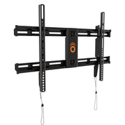 ECHOGEAR Heavy Duty TV Wall Mount Bracket for TVs Up to 90" - Low Profile Design Holds TV Only 2.25" from Wall - Fast Install with Template & Level After Mounting - Pull Strings for Cable Access
