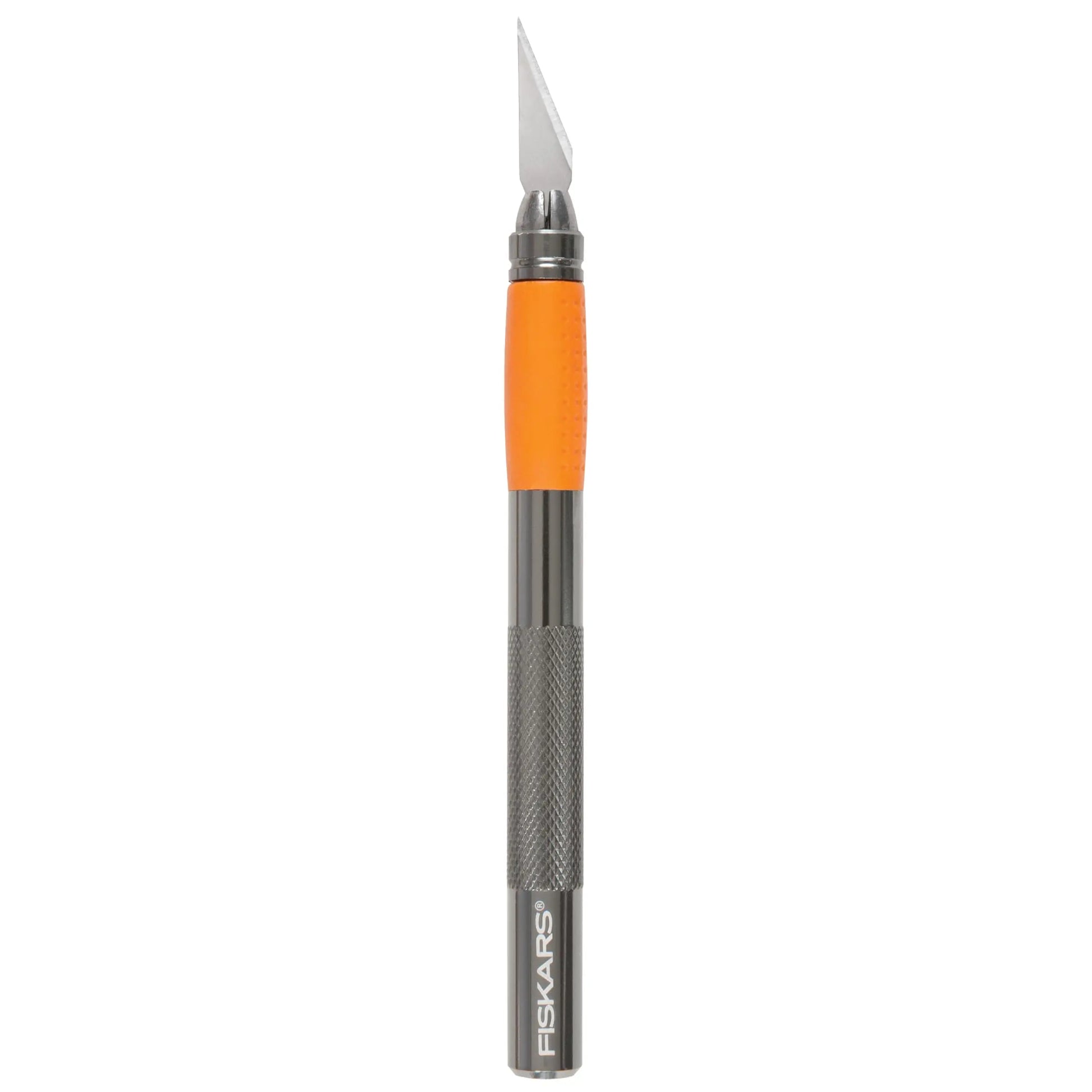Fiskars SoftGrip Detail Craft Knife - 8" Exacto Knife for Crafting - Multi-Use Exacto Blade Included with Protective Cover