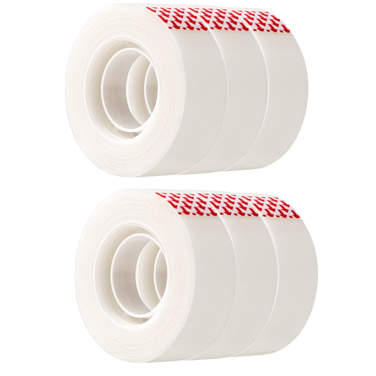 Amazon Basics Mattes Klebeband, 6 Rollen, 2,1 x 0,75 Zoll, transparent