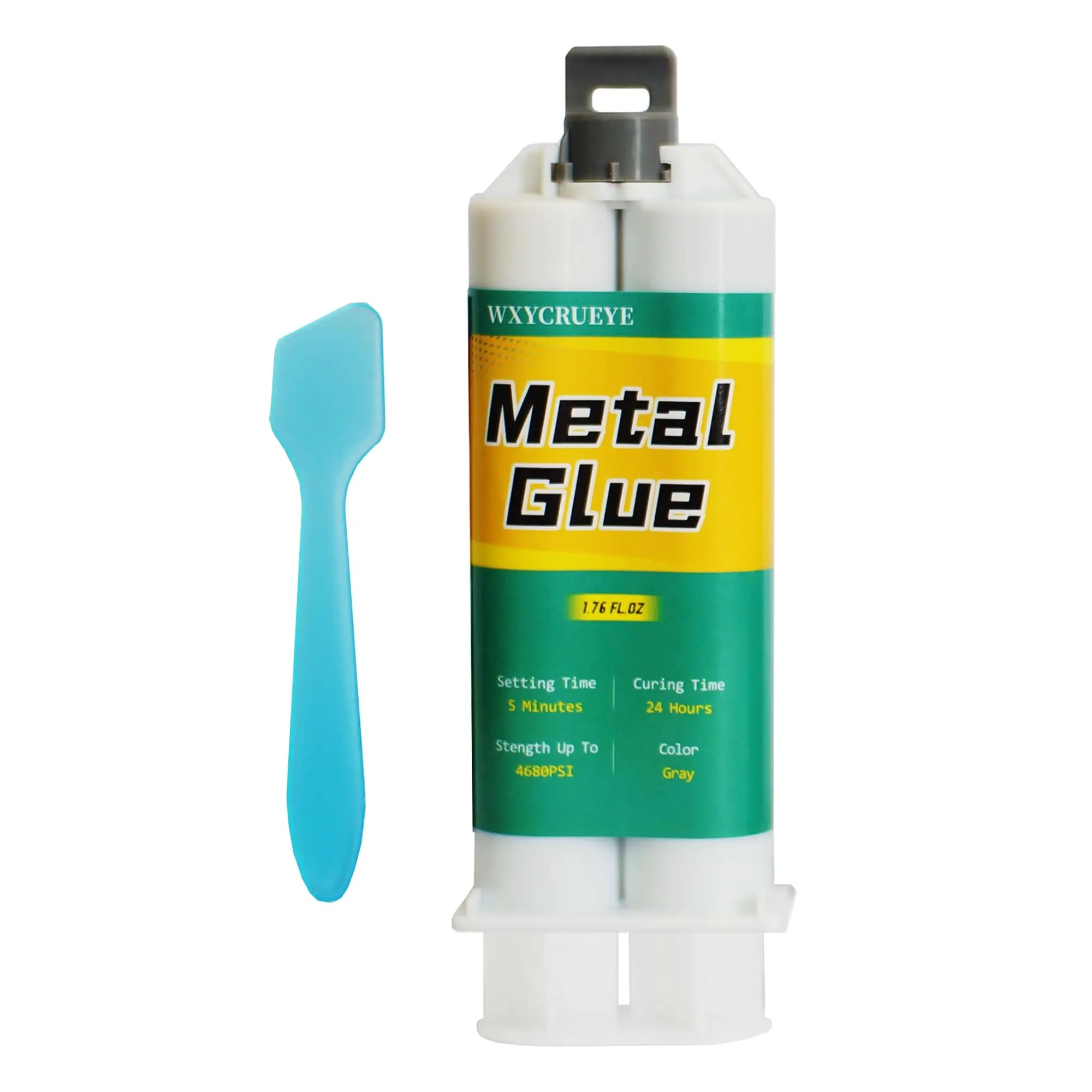 Metal Glue Heavy Duty Waterproof, Metal to Metals Adhesive, Liquid Weld, Welding Glue, Cold Weld, Exhaust Repair kit, Weld Stainless Steel, Iron, Aluminum, Fiberglass, Plastic, 1.76 oz