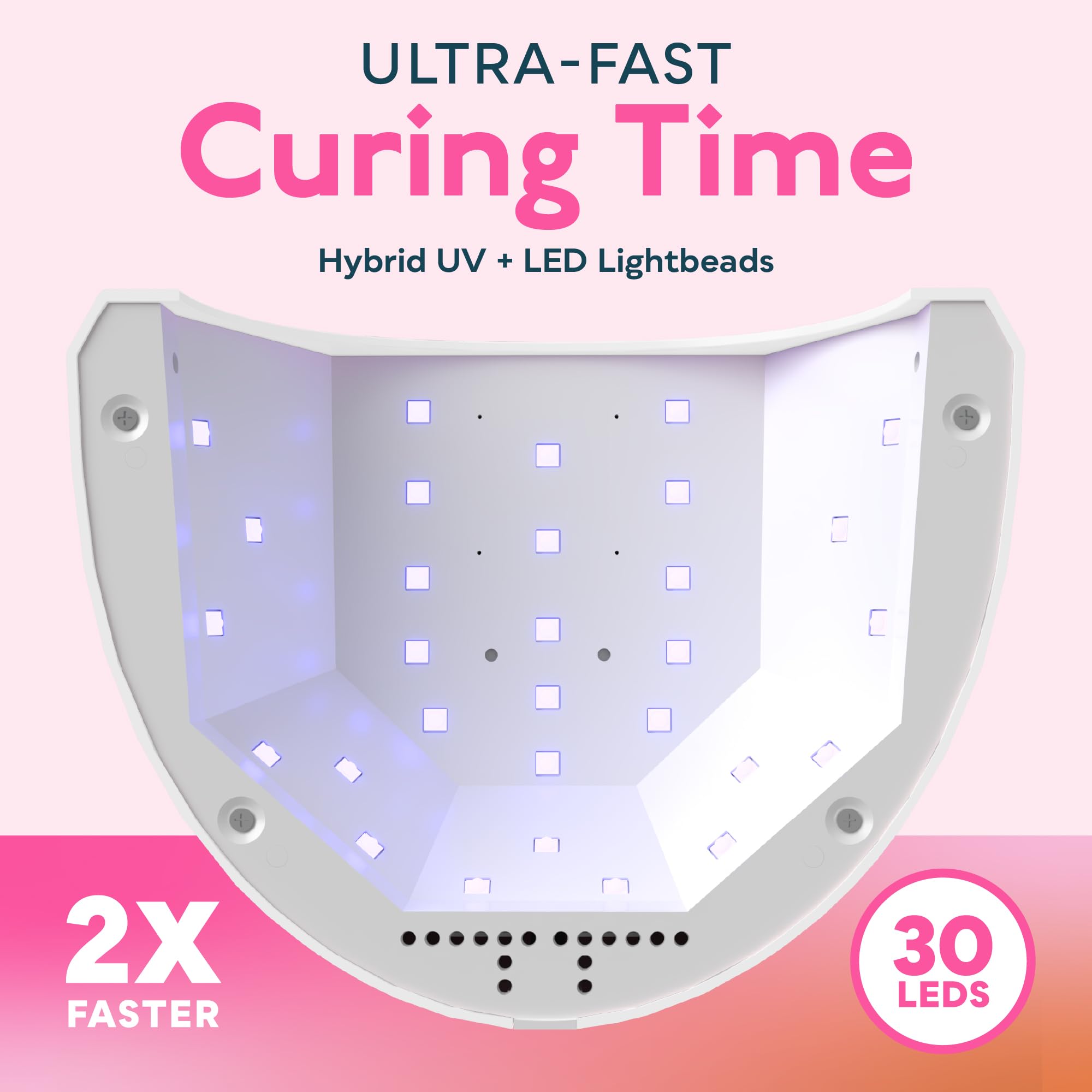 SUNUV UV LED Nail Lamp, Gel Light for Nail Polish UV Dryer with 3 Timers SUNone White