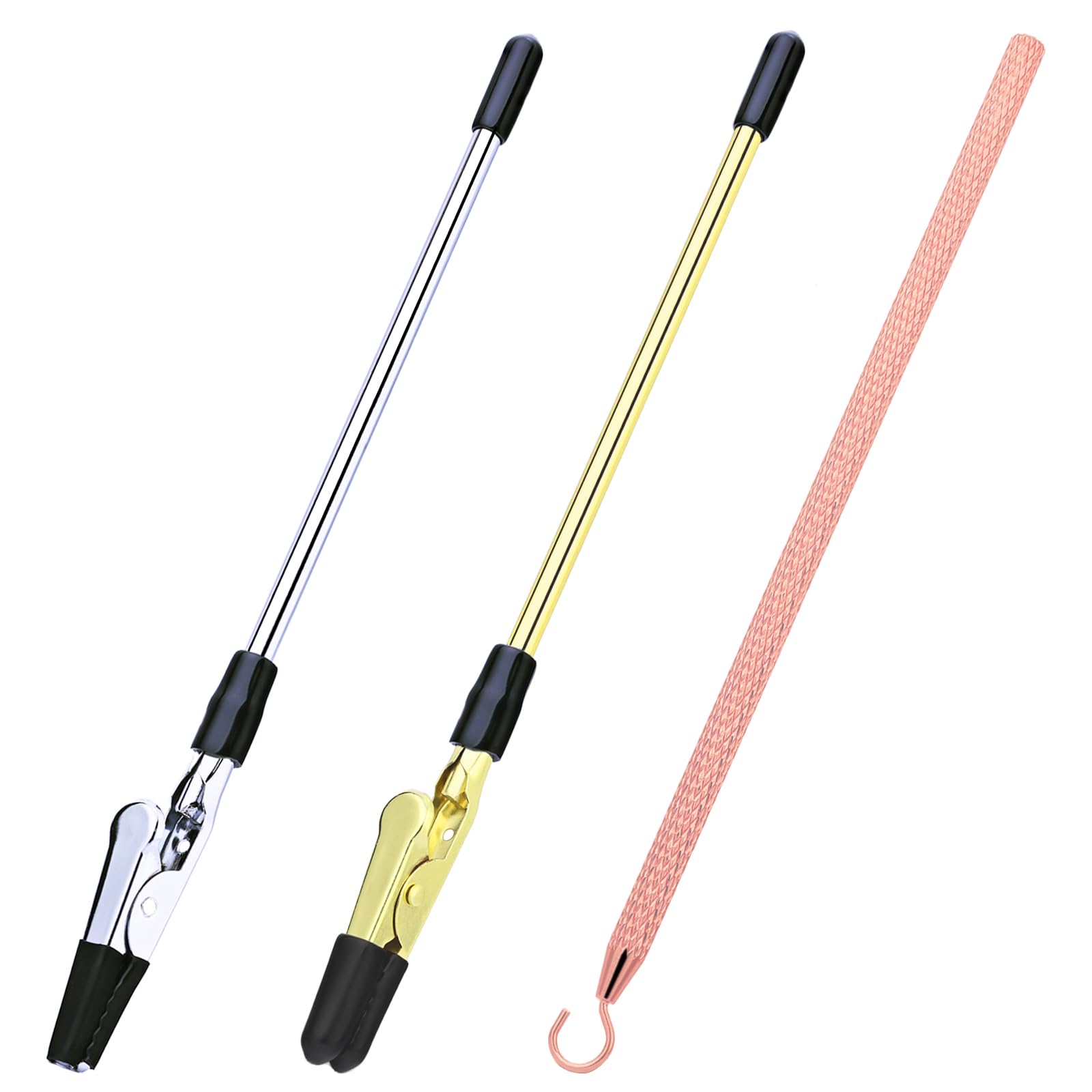 ATARASIA 3Pcs Bracelet Helper Tool - Quick Release Fastening Helpers Tool Hooks for Jewelry, Watch, Chain Bracelet Wearing - Easy to Put on Yourself - with Non-Slip Rubber Tips