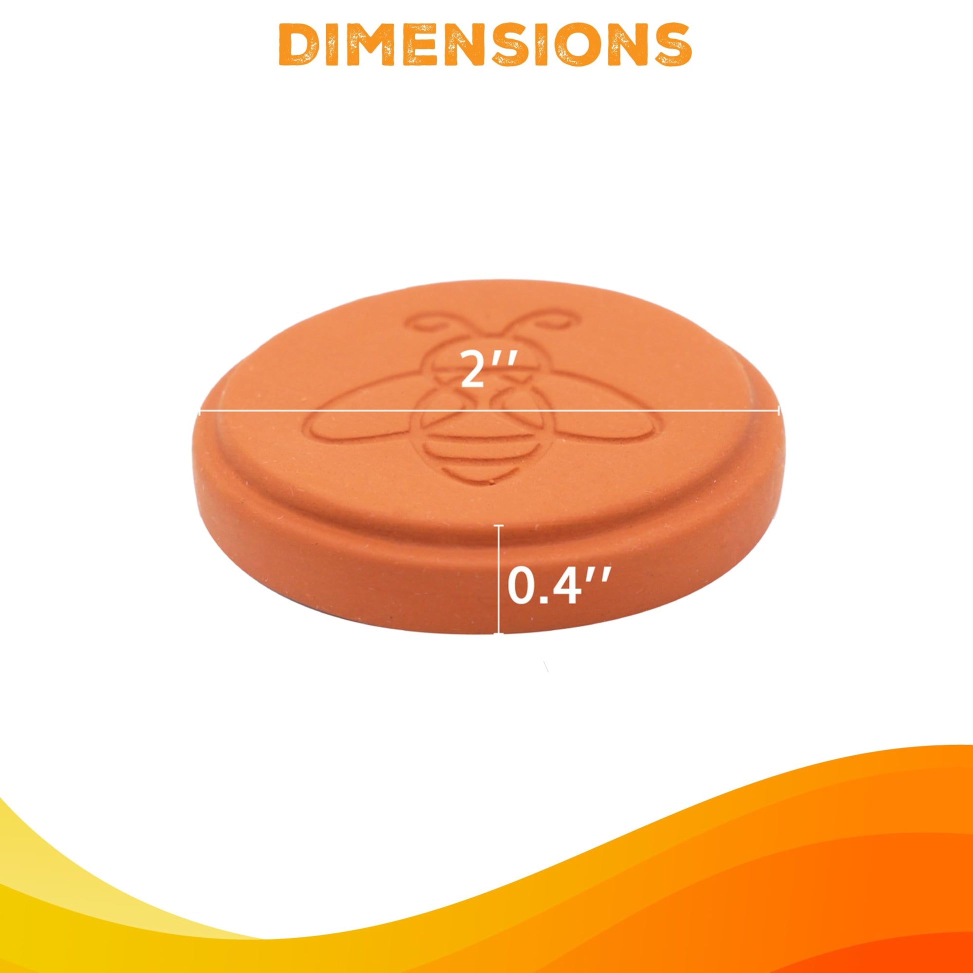 ENOLVO Terracotta Brown Sugar Saver- Brown Sugar Keeper Disc to Maintain Food Moisture in Storage Container - Terra Cotta Bear Softener Alternative - 1Pack