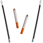 4E's Novelty 2 Long Cigarette Holders & 2 Fake Puff Cigarettes with Smoke for Halloween Accessories for Women Costumes Gatsby Roaring 1920s Flapper Costume Photo Prop Cigarettes