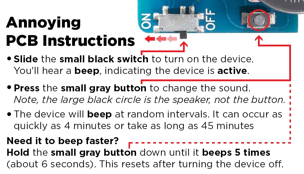 AnnoyingPCB - The Prank Device That Won’t Stop Beeping for 3 Years