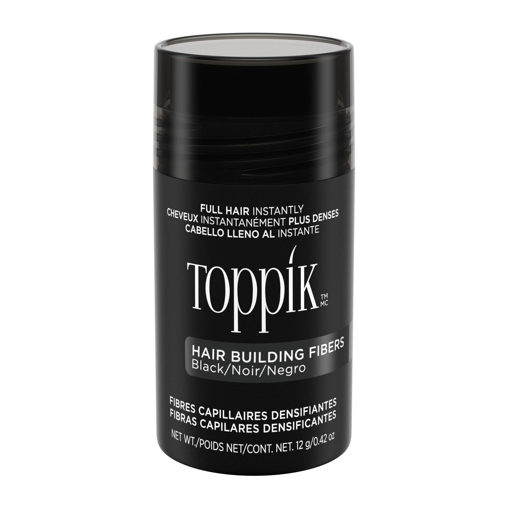 Toppik Hair Building Fibers, Dark Brown Hair Fibers, Hair Thickener for Thinning Hair, Hair Care to Create the Appearance of Thicker Hair, 0.42 OZ Bottle For Unisex